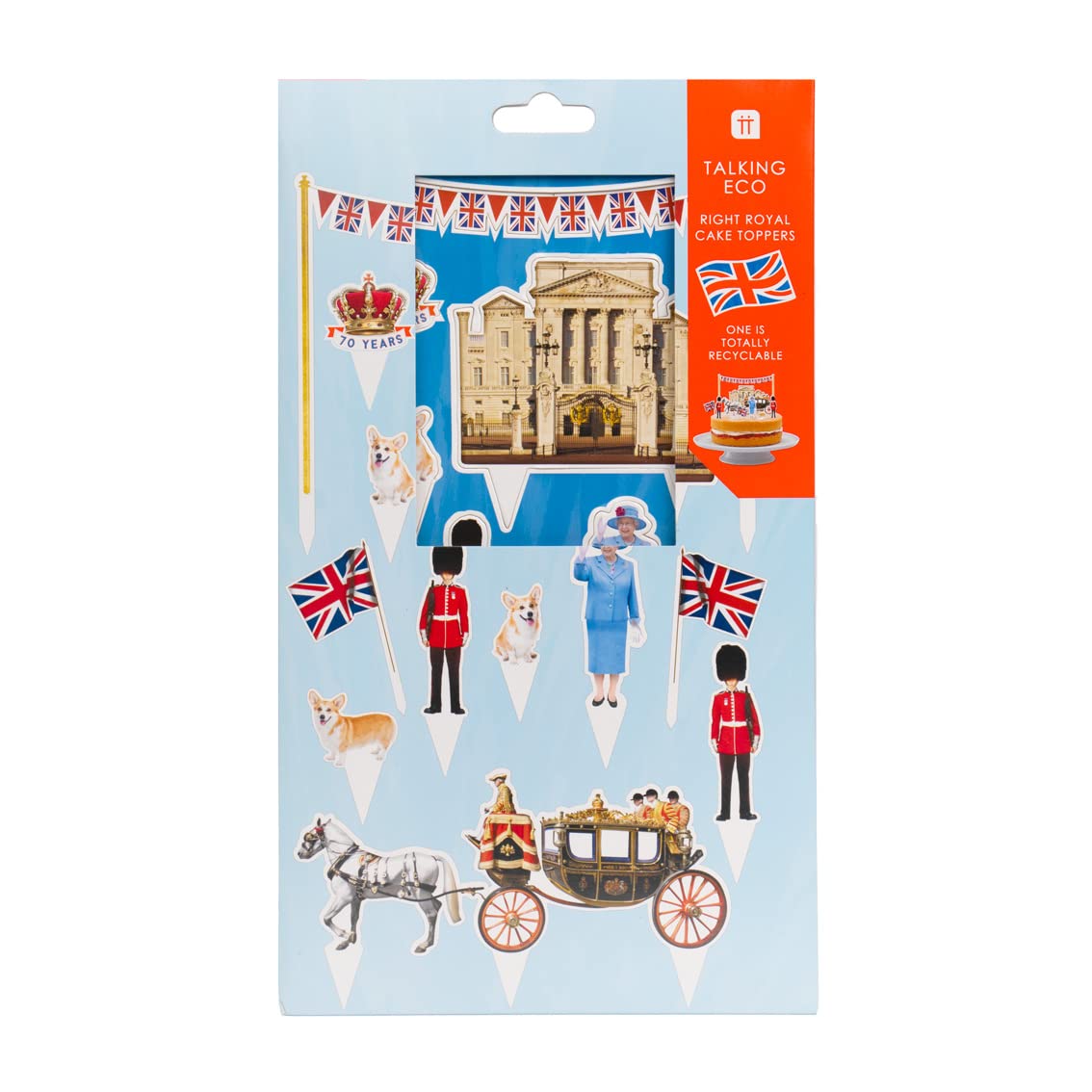 Buy Talking Tables Union Jack Jubilee Cake Toppers / British Royal