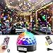 Bluetooth Disco Ball Lights, 9 Colors LED Party Lights DJ Sound Activated Rotating Lights Wireless Phone Connection with Bluetooth Speaker MP3 Play and Remote for Home KTV Wedding Dance Show