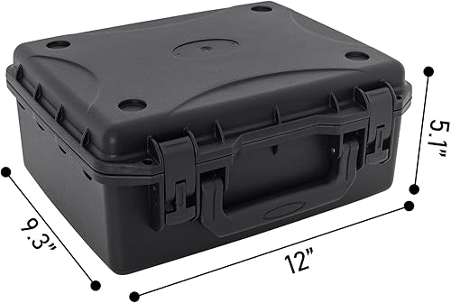 Miniatura 18 de Estuche de transporte rígido de 17 pulgadas, resistente al agua y caja de almacenamiento con espuma personalizable, caja de herramientas protectora