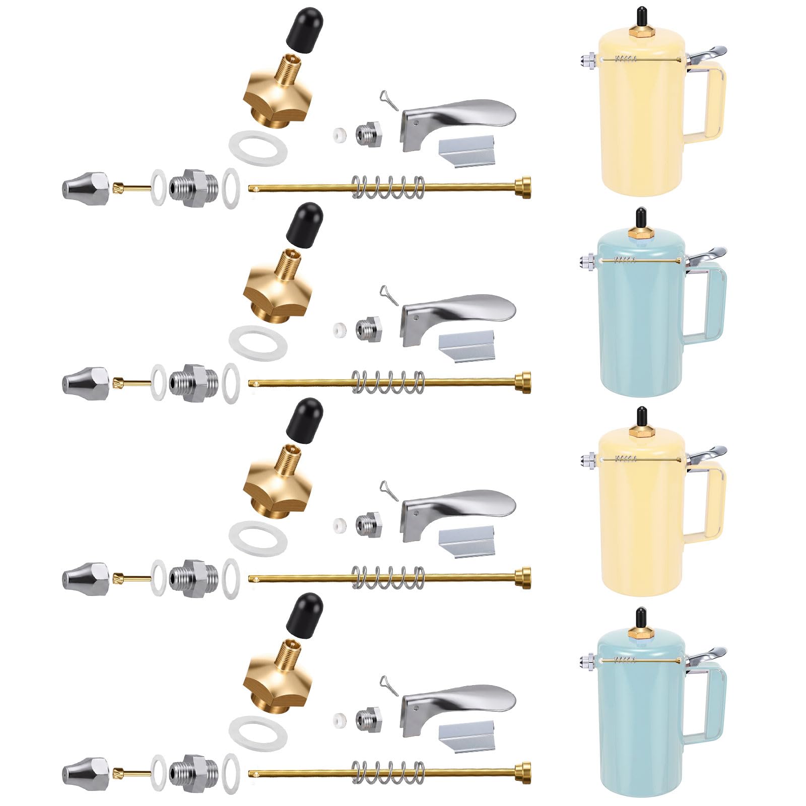 4 Pack Spot Spray Rebuild Kit, Non Aerosol Spray Repair Kit