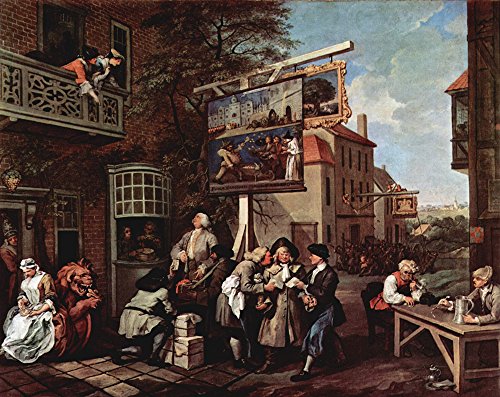 William Hogarth - The Pub, impresión mate de archivo con acabado de alta calidad