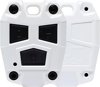 AJT Design ABS Plastic Keyfob Case for FJ Cruiser (2008-2014) | Key Fob Replacement Shell Only (No Electronics) | FJ Cruiser Accessories - Made in USA | White