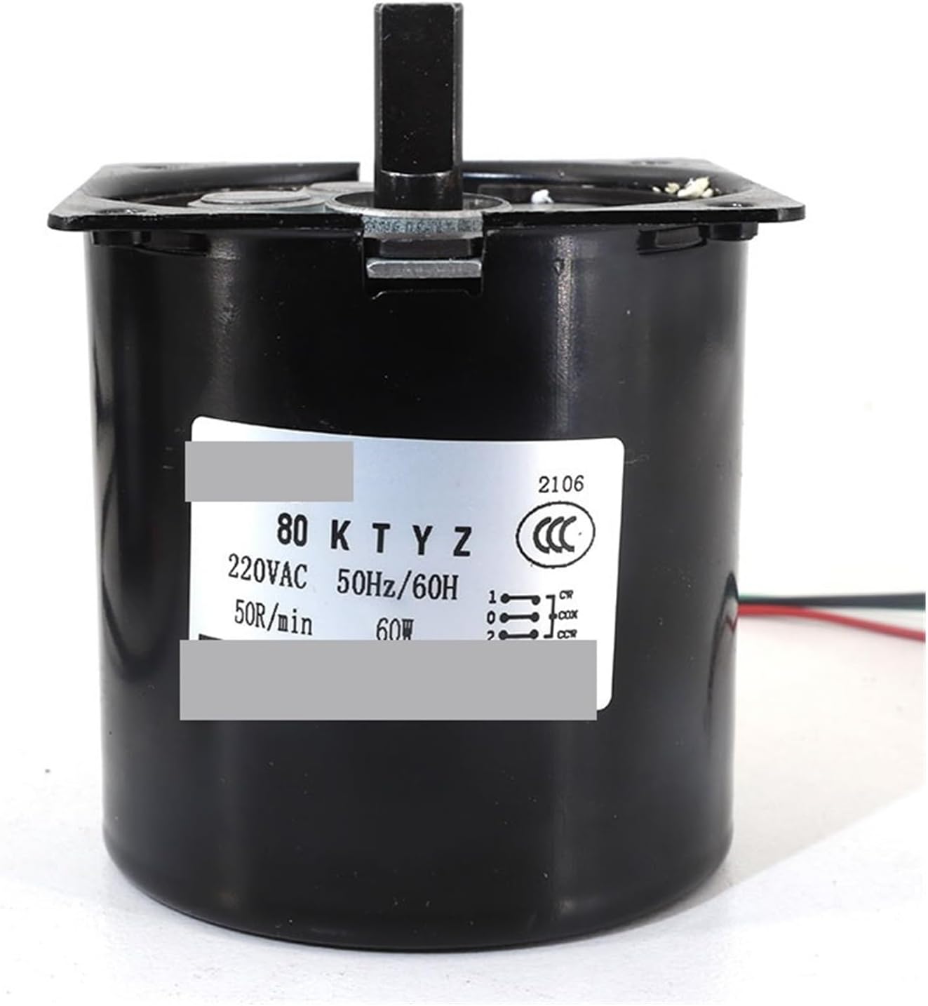 Synchronous Motor 80KTYZ Permanent Magnet Motors Controllable Positive Negative Inversion Metal Geared Reducer AC 220V(50rpm)