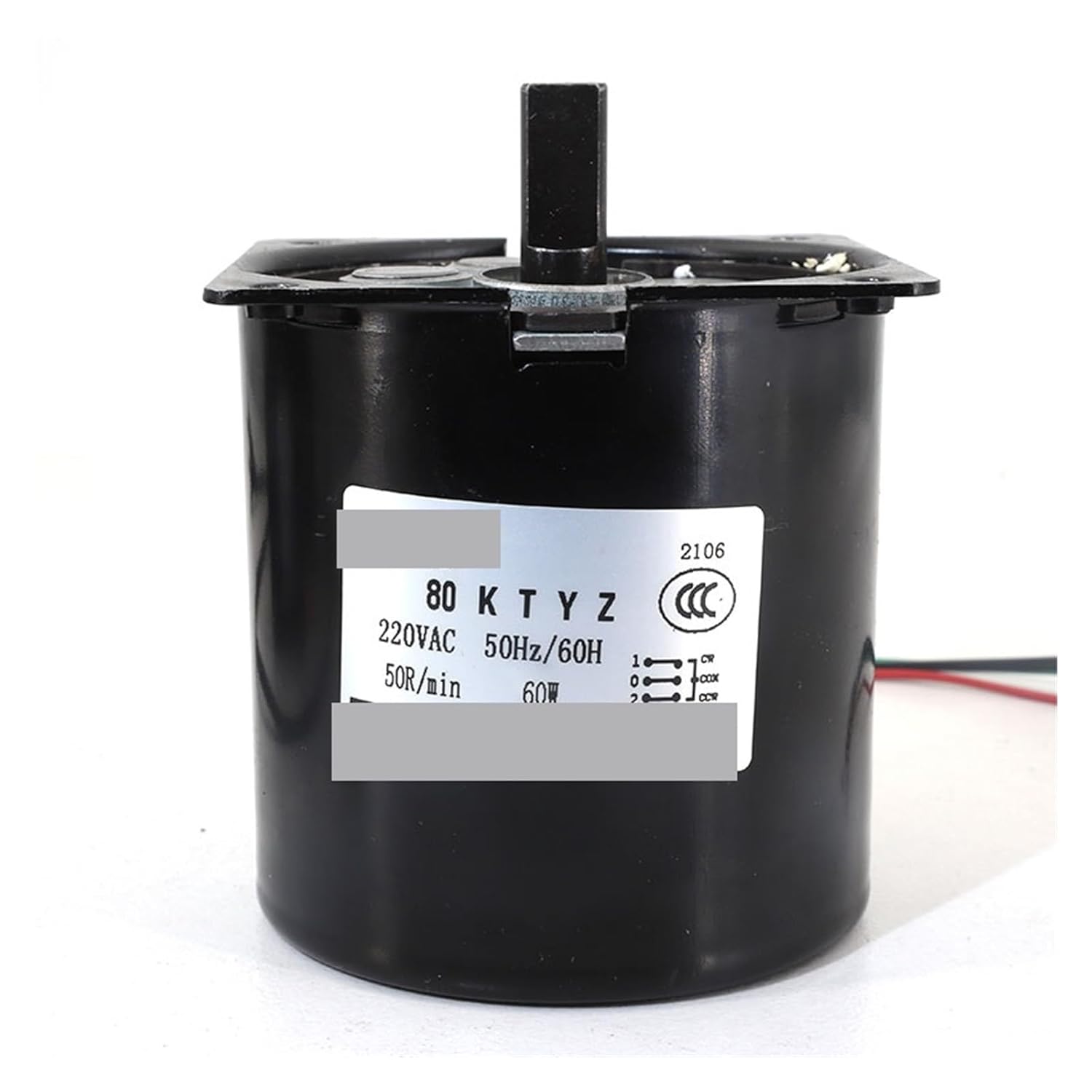 Synchronous Motor 80KTYZ Permanent Magnet Motors Controllable Positive Negative Inversion Metal Geared Reducer AC 220V(10rpm with Bracket)