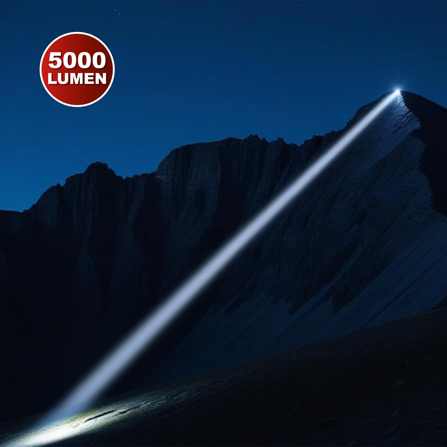 Stak Mamba – Torcia LED 5000 Lumen Ricaricabile con Powerbank - 5 Modalità, Batteria 21700 4000mAh, Impermeabile IPX7, Alluminio Resistente - Per uso Professionale ed escursioni