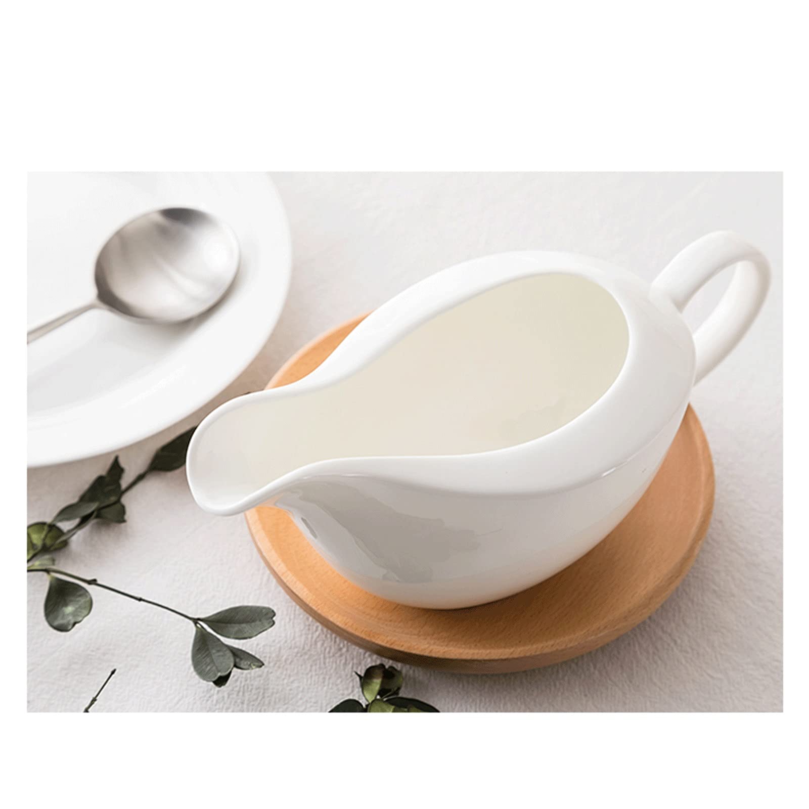 Pichet à crème, Pot à crème, pichet à baratte, saucière en céramique, saucière en Porcelaine Tendre, Pot à crème, adapté à la Restauration, aux Vacances et aux fêtes, Pot à crème au Lait