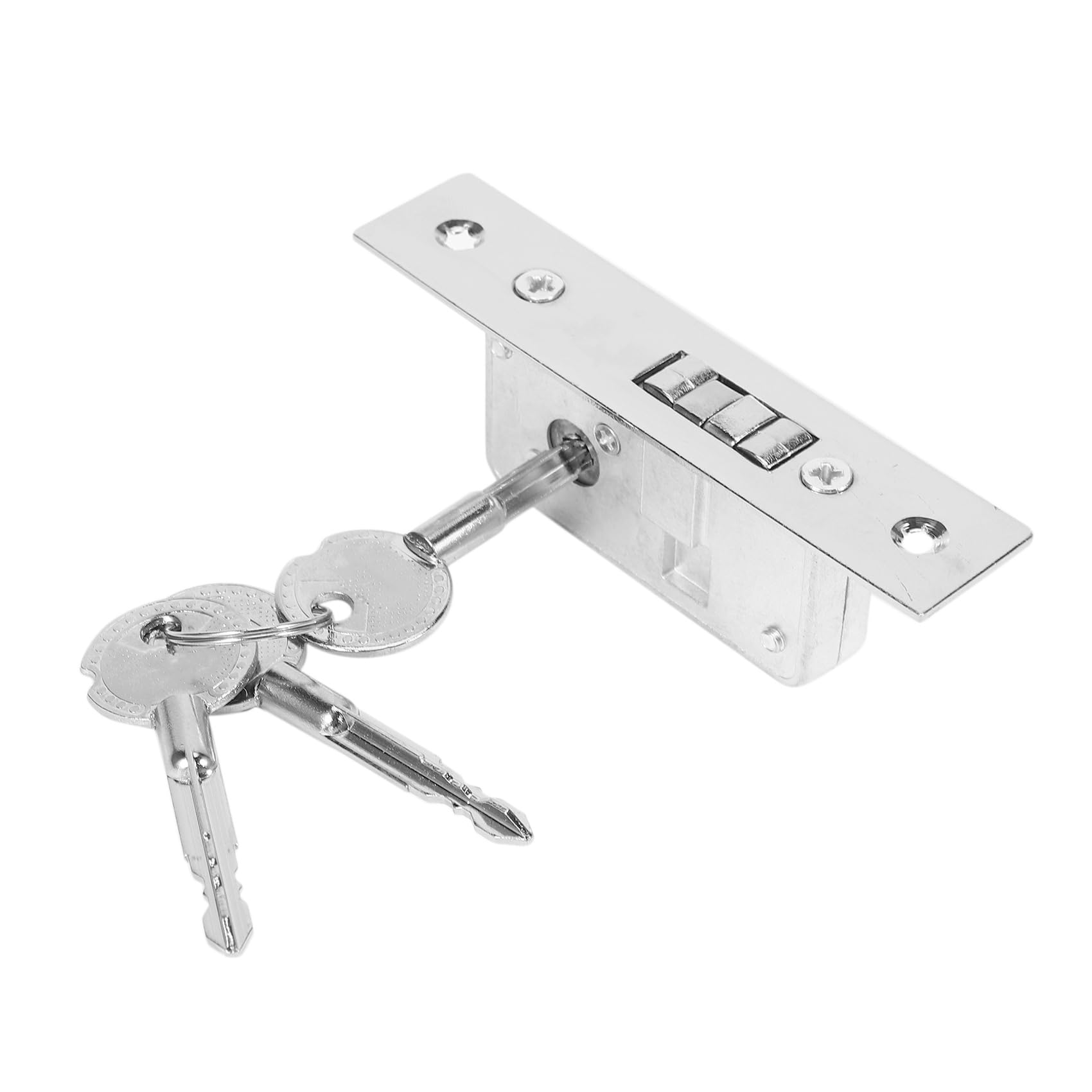 6 x niewidoczny zamek do drzwi, zamek hakowy, korpus z aluminium, rama szklana, wytrzymała, trwała, okucia do drzwi