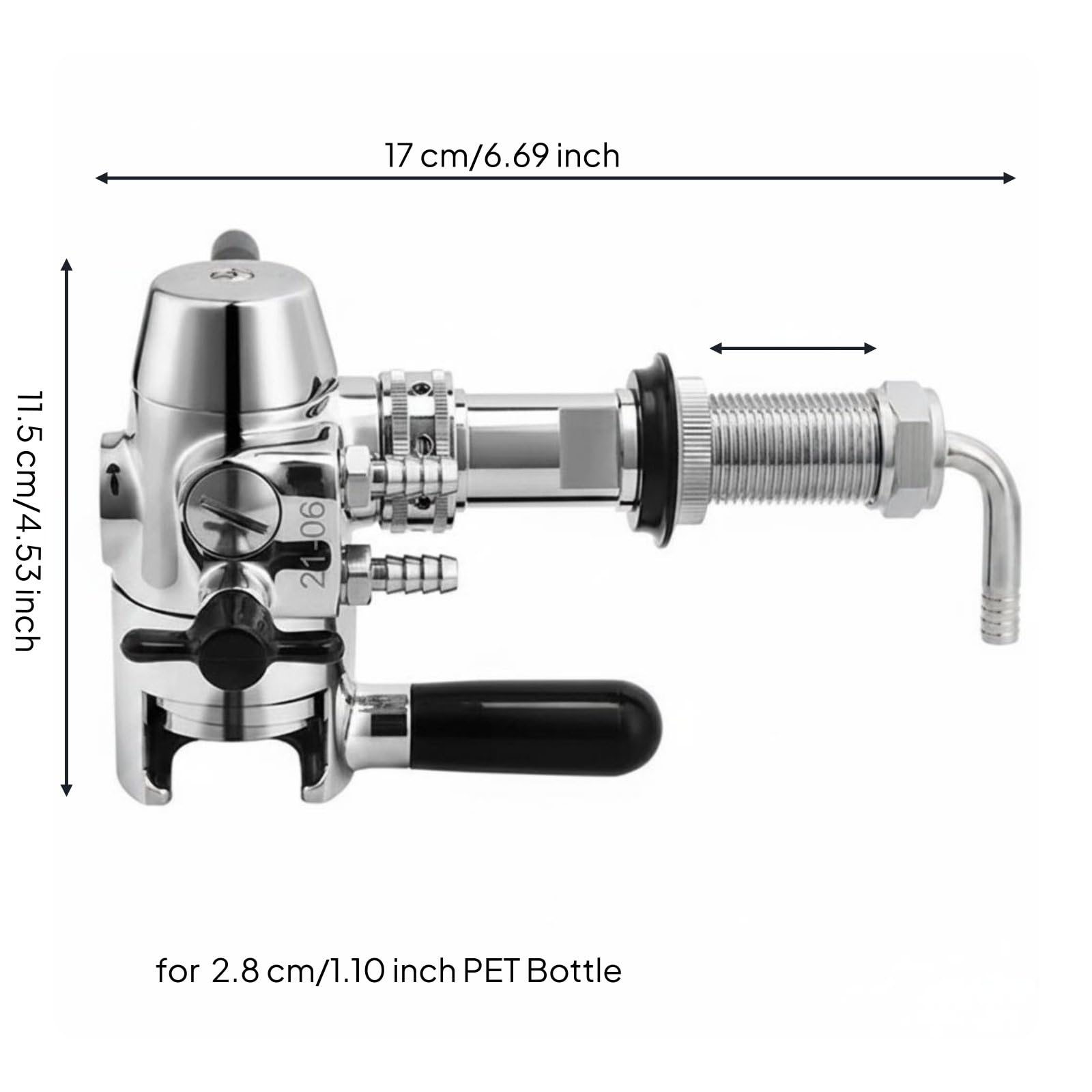 Llenador Botellas Cerveza a Contrapresión sin Espuma Llenador a Contrapresión Rápido y Eficiente para Elaboradores Cerveza Caseros, 28mm