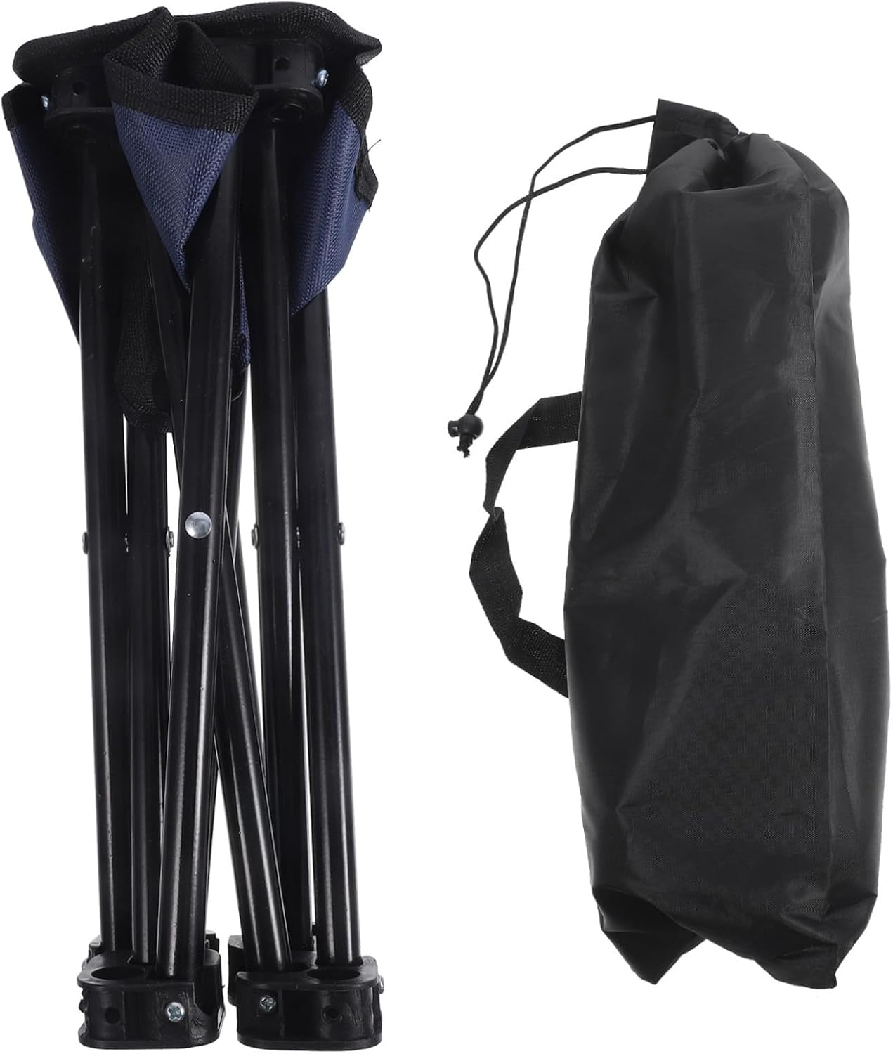 Cabilock Ergonomic Portable Folding Stool for Adults Oxford Heavy Duty Camping Bench Reclining Chair Compact for Travel