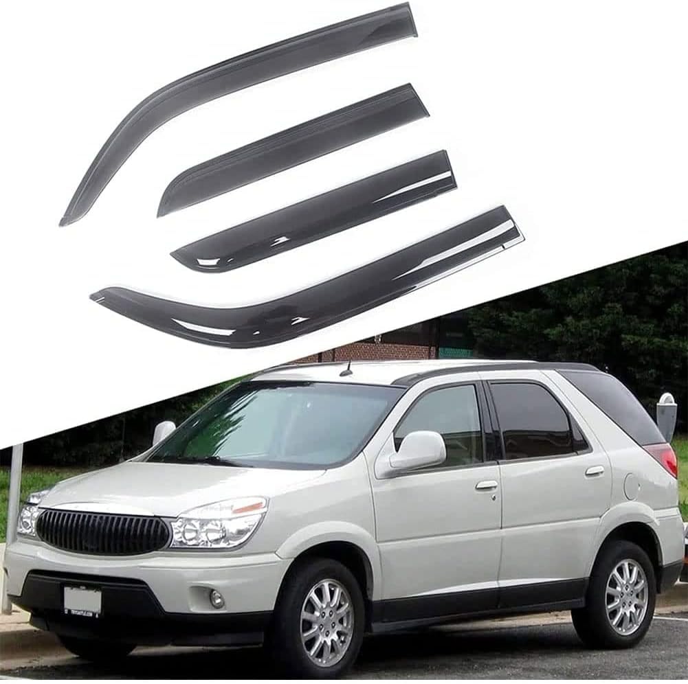 Fengxh Normal 4Pcs Smoke Tint Car Window Deflectors For Buick Rendezvous 2002-2007