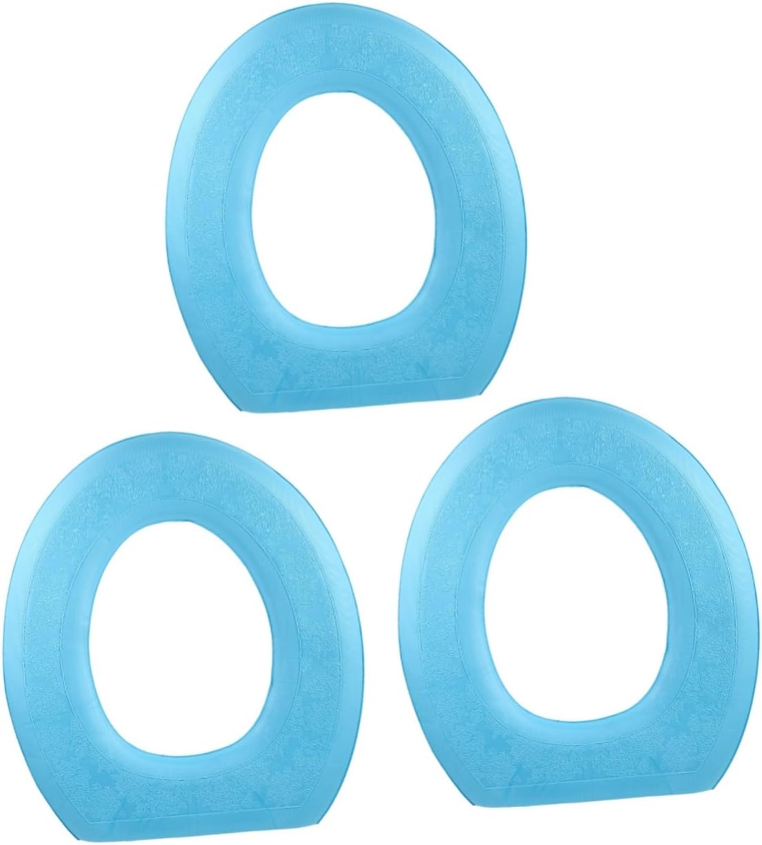 3pcs Eva Self-Adhesive Toilet Seat Cover Bathroom Cushion for Standard Toilets Washable and Reusable Potty Seat Mat Breathable Design for Use Easy Installation