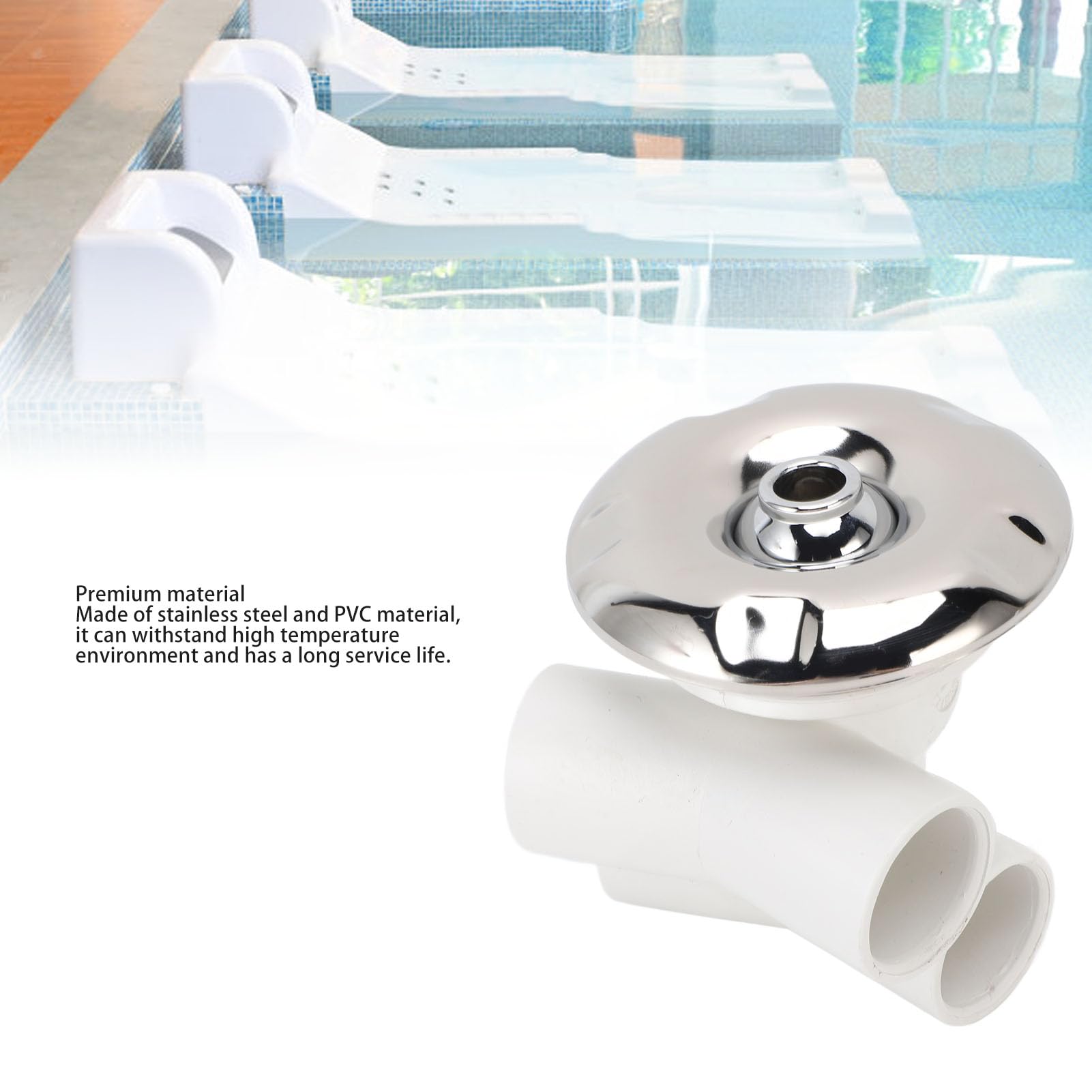 Boquilla De Chorro De Masaje Ajustable Para Bañera Y Spa, Acero Inoxidable Y PVC, Válvula De Retorno De Agua Para Piscina E Hidromasaje