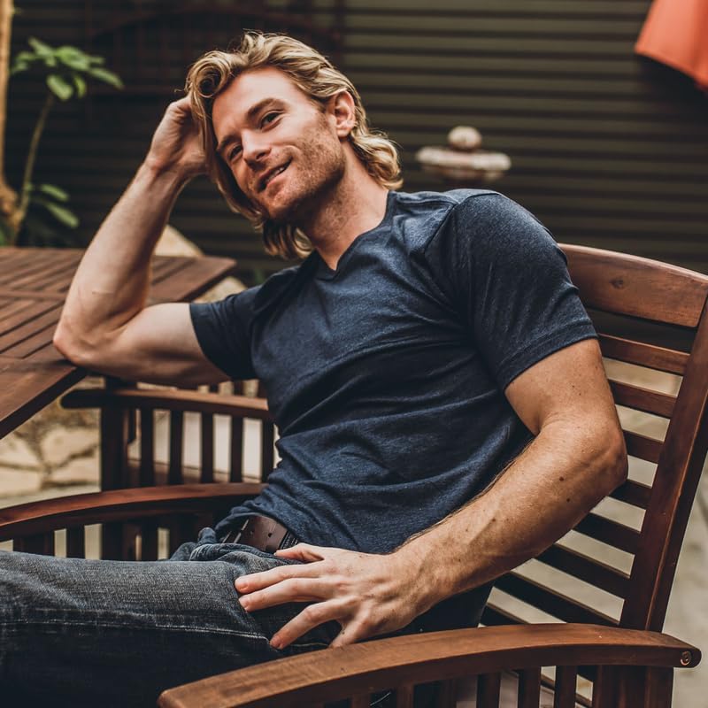 Fresh Clean Threads Men's Crew Neck T-Shirts – Short Sleeve, Fitted Style, Soft Cotton-Poly Blend, Tag-Free Comfort - Image 2