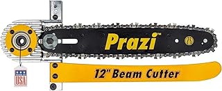 Prazi 12" Beam Cutter Attachment for Circular Saws – For 7-1/4" Circular Saws, Non-Worm Drive – American Owned Company – Increase Cut Depth from 2-1/2” to 12”