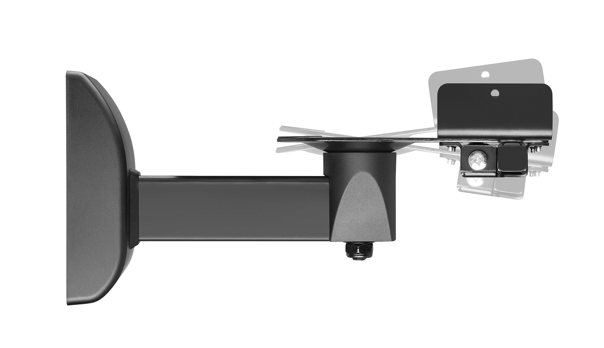 HALTERUNGSPROFI LSSL2 - Soporte de pared para altavoces (hasta 15 kg, 2 unidades), color negro