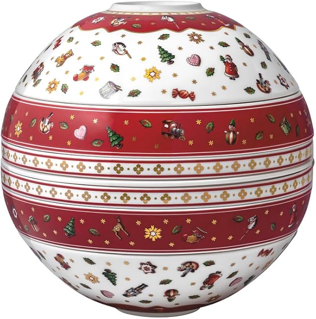 Villeroy & Boch  Toy`s Delight La Boule, 7-elementowy zestaw naczyń na dwie osoby, Porcelana Premium
