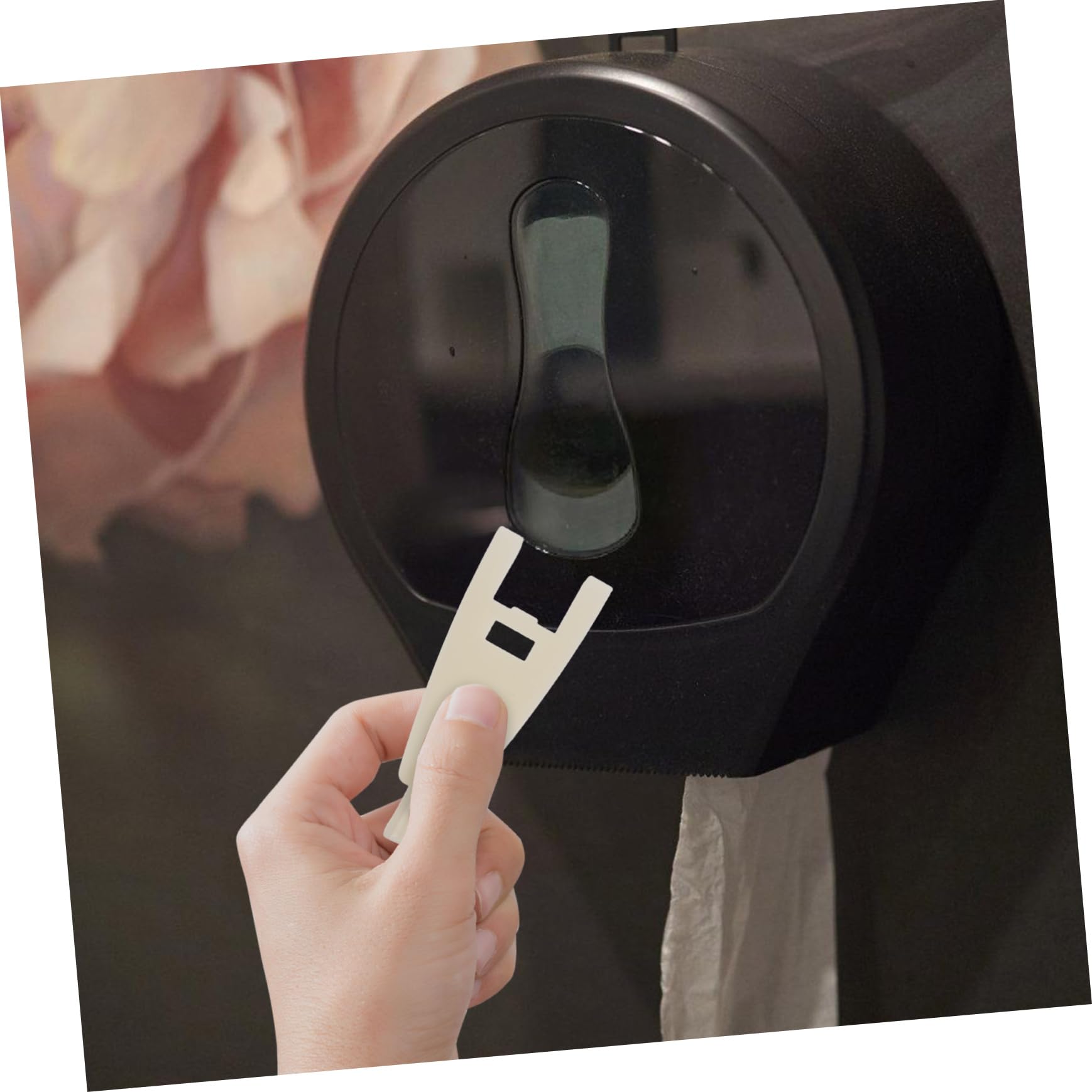 HOMOCONO Roll Carton Key Commercial Toilet Dispenser Key Toilet Paper Key Commercial Paper Towel Dispenser Key Toilet Paper Dispenser Key Tissue Paper Towel Dispenser Key Plastic White