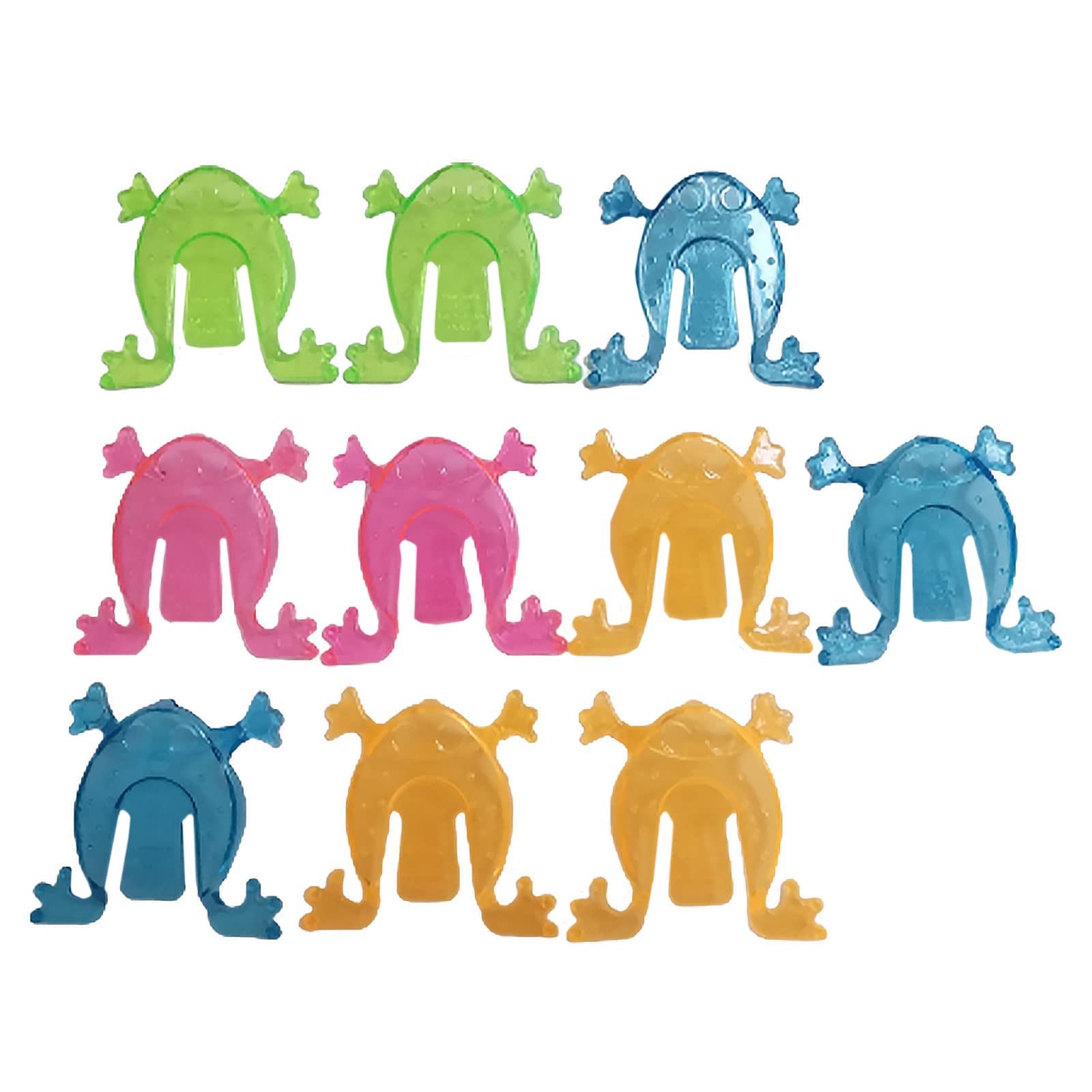 CHIPKART Jump Leap Frog Toy - 10 Pcs 4 Colors, Cool Jumping Frogs for Kids - Vibrant Color Variety - Fun Party Favors, Goody Bag Fillers, Contest Prizes for Girls and Boys