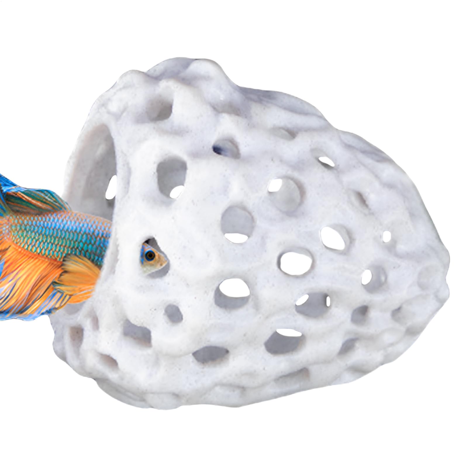 Rifugio Per Gamberetti Caverna per Betta e Pesci | Struttura Stabile con Design Unico per Decorazioni Acquatiche Guppy Ciclidi e Piante