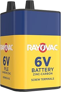 Rayovac 945R4 Lantern Battery, 6 Volt Screw Terminals