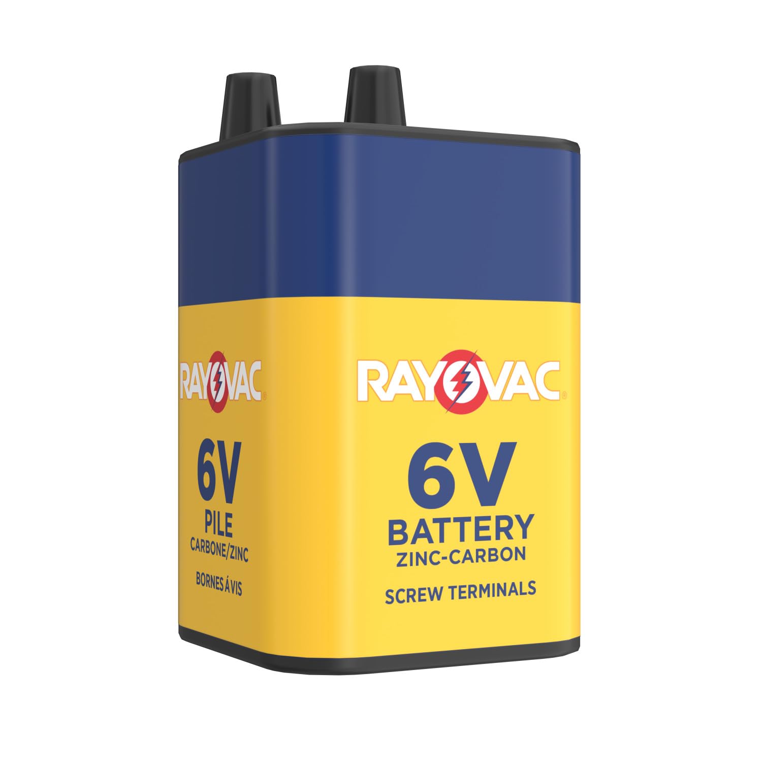 RAYOVAC Heavy Duty Lantern Battery 6 Volt Screw Terminals 945R4C