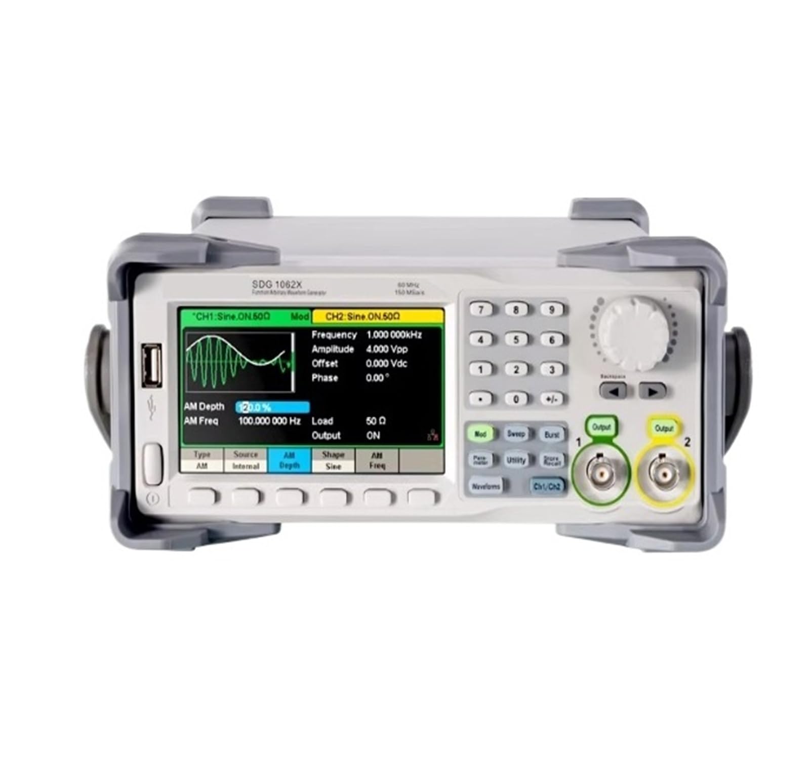 Funzione Generatore di forme d'onda arbitrarie SDG1062X doppio canale 60 MHz