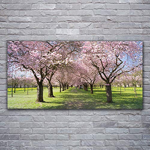 Toile nature arbres 120x60cm pour illuminer un mur sombre