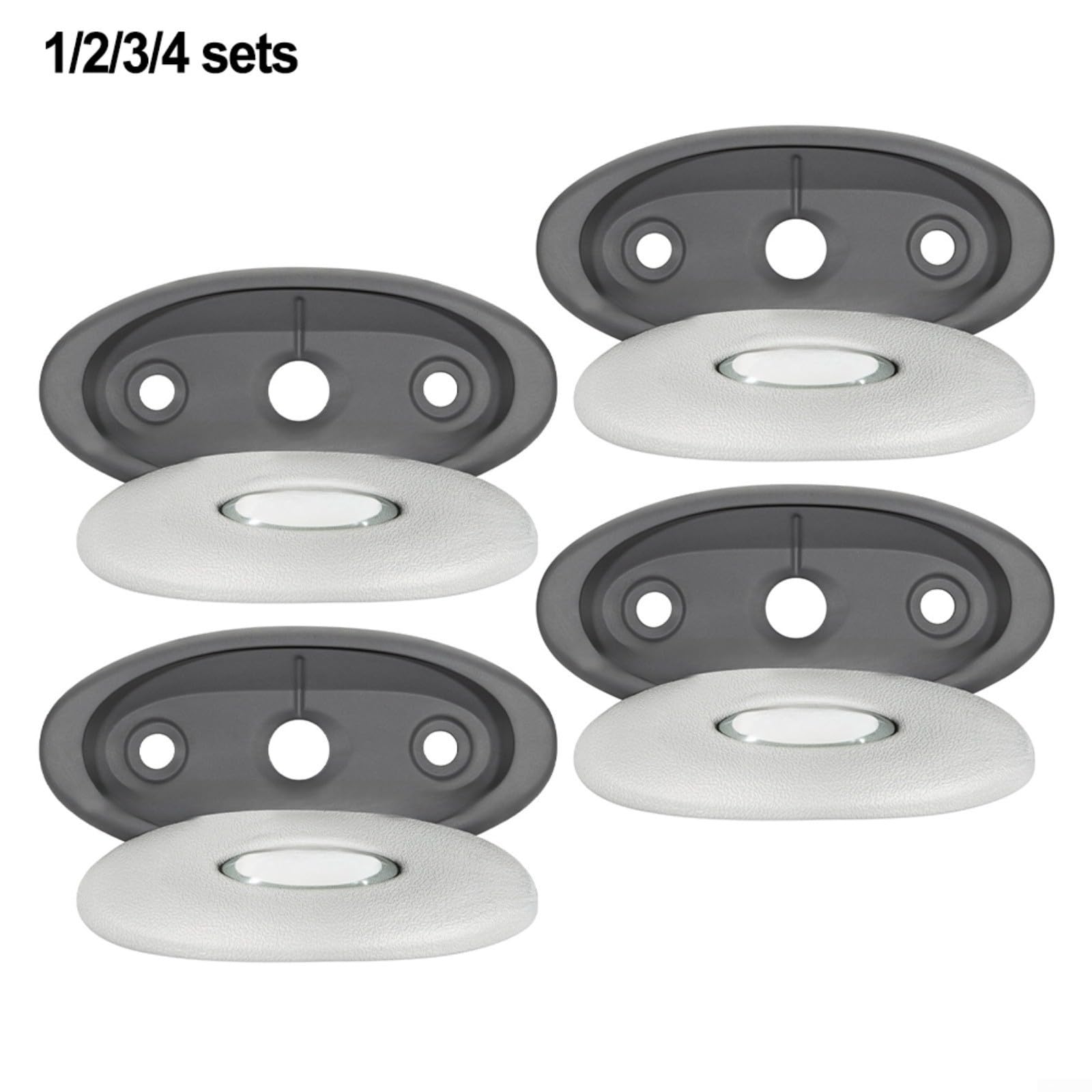 Inserto de almohada ovalado con soporte trasero para jacuzzis serie J-300 2007-2013, cómoda pieza de repuesto para reposacabezas 2472-826, cojín de poliuretano para spa en gris claro (4