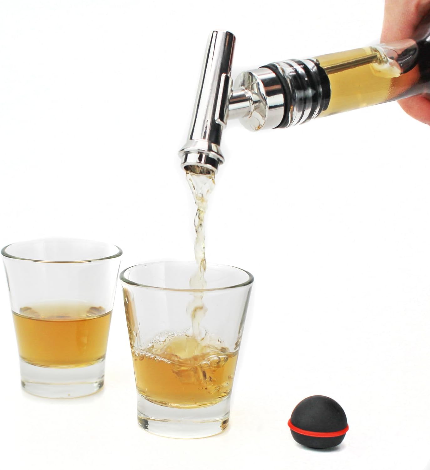WINKEE Mikrofon Bottle Stopper and Pourer Grey One Size