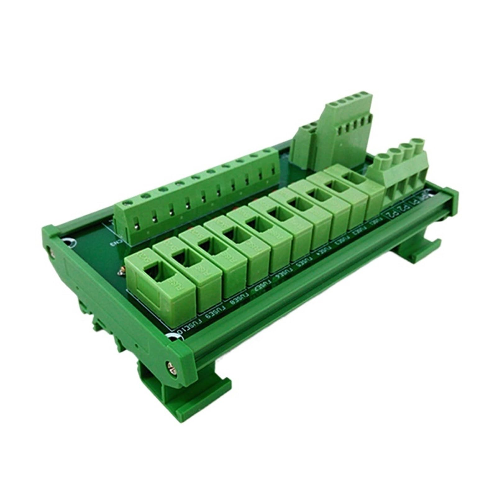 Modulo relè PLC Modulo fusibile, modulo di distribuzione dell'alimentazione con fusibile a 10 posizioni for montaggio su guida DIN