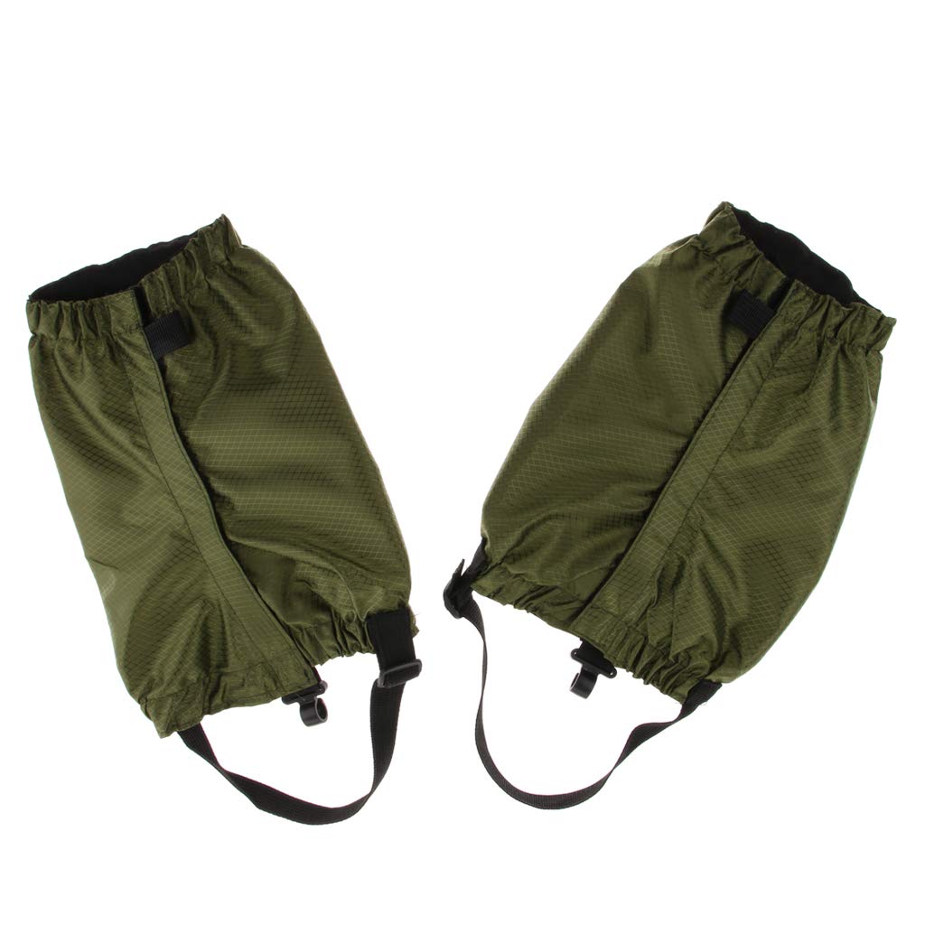 Ghette, Basso Regolabile Impermeabile Leggings Neve Stivali Protettivi Coperture, Caviglia Alta, Uomini Donne Campeggio All'aperto Escursionismo Trekking Caccia Army Green