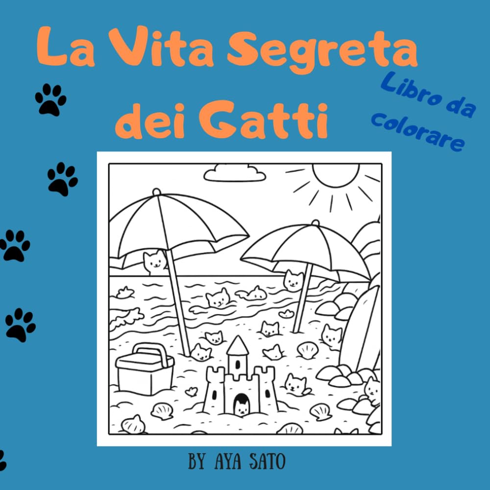 La Vita Segreta dei Gatti – Libro da Colorare con gatti nascosti: Trova i gatti bianchi in paesaggi rilassanti: Libro da colorare creativo e rilassante per bambini, ragazzi e adulti