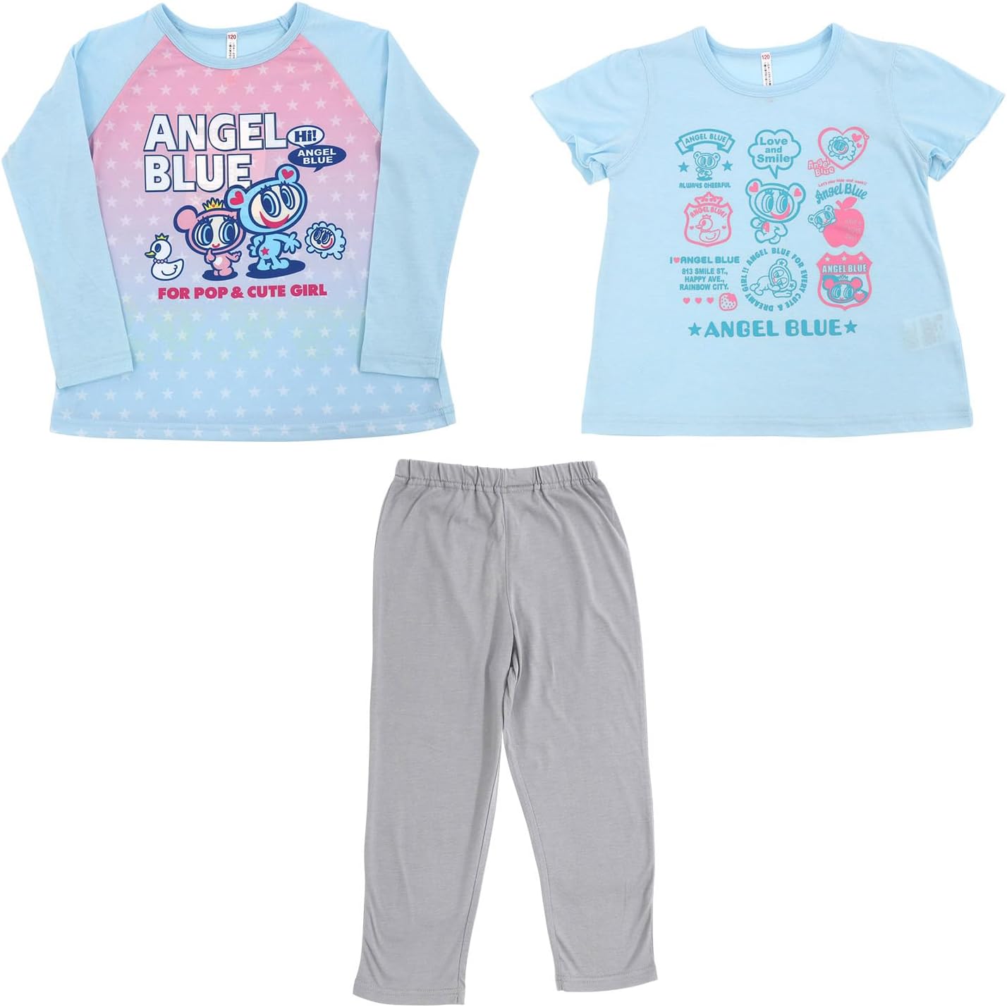 アポリナ apolinakids パジャマ セットアップ1-2y ブルー アポリナ