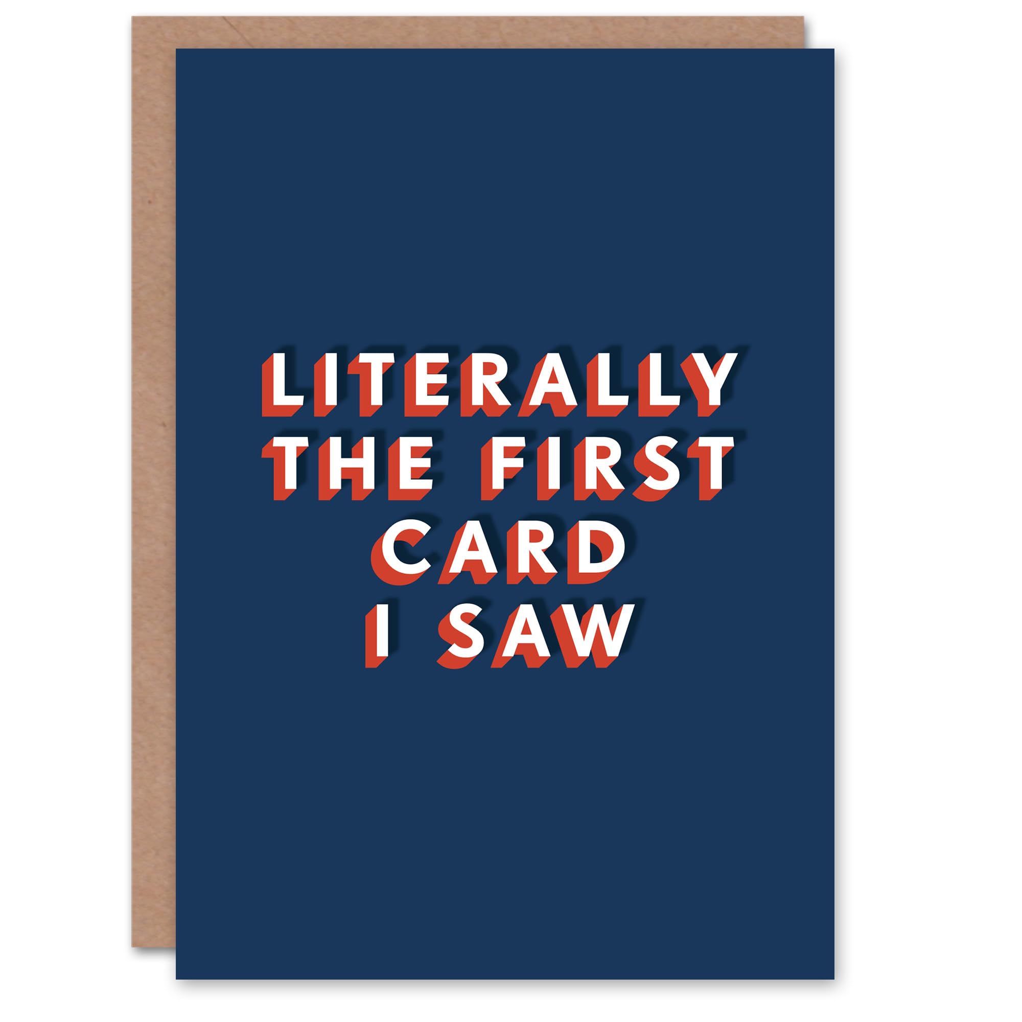Artery8 Men's Funny Birthday Card - Dark Blue