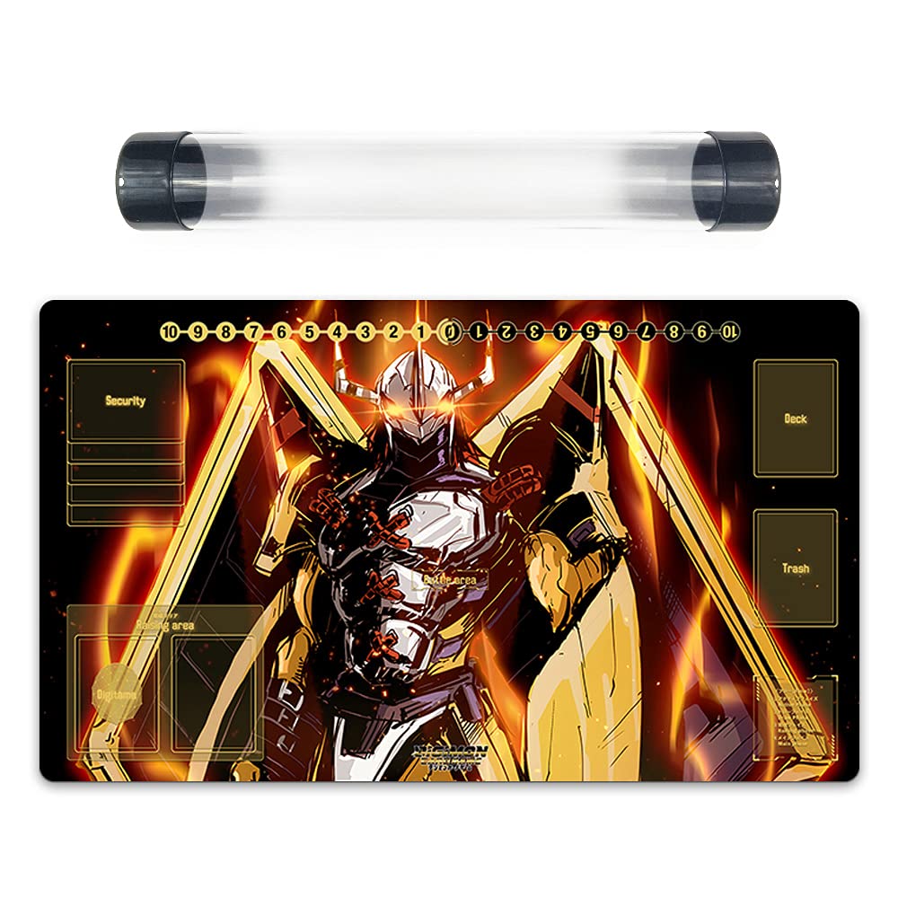 Amazon.com: manwubianji Digimon Adventure WarGreymon Playmat Trading Card  Game CCG Duel Mat FreeBestTube : Toys & Games
