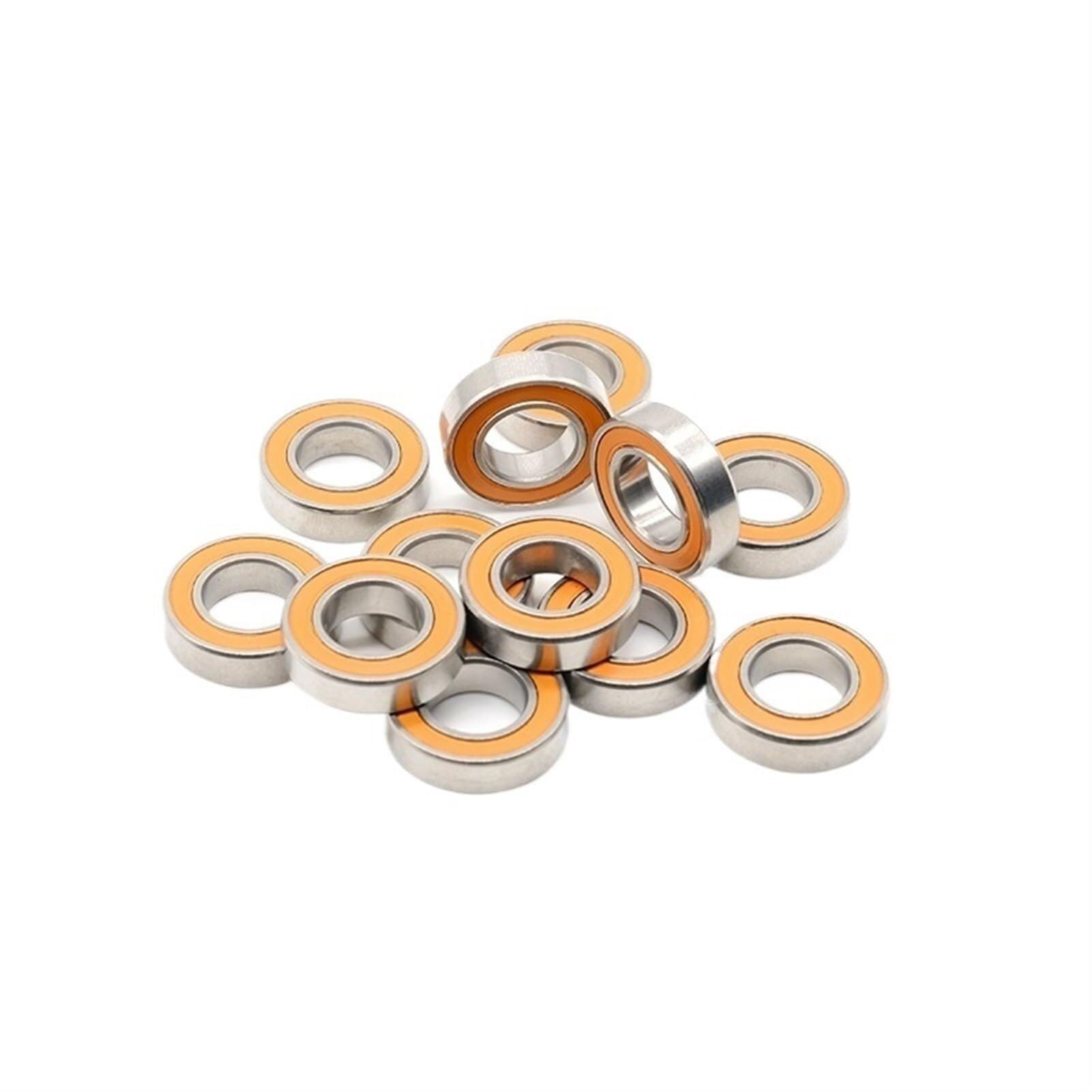 Rillenkugellager 10 PC-Lager S6800 2RS 440C Edelstahlringe mit Si3N4-Keramikkugeln Lager S6800 RS