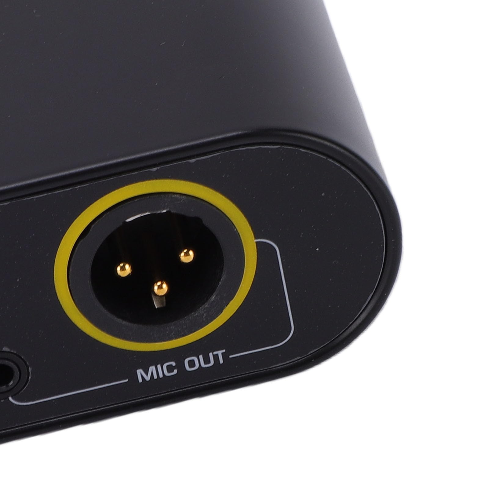 Dpofirs Preamplificatore Microfonico Regolabile, Ingresso a 2 Canali, Preamplificatore Microfonico per Registrazione in Studio con Microfono Dinamico e a Condensatore