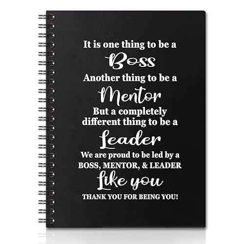 QYUVK It Is One Thing To Be A Boss - Cuadernos en espiral de tapa dura de 160 páginas, regalo de agradecimiento para jefe, regalo de agradecimiento