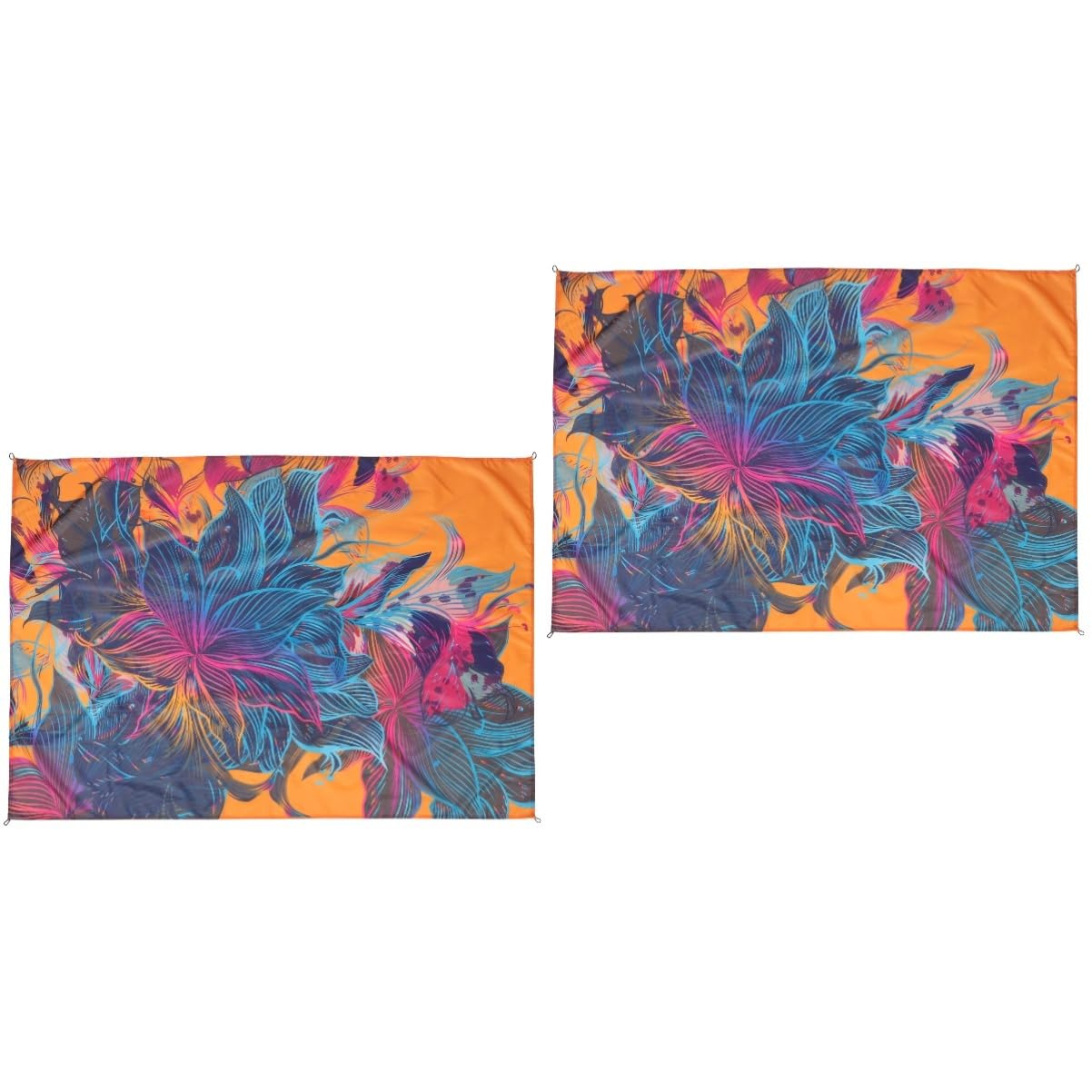 BESPORTBLE 2pièces Tapis De Plage Imperméable Natte De Pique- Pratique Et Légère pour Camping Et Activités Extérieures