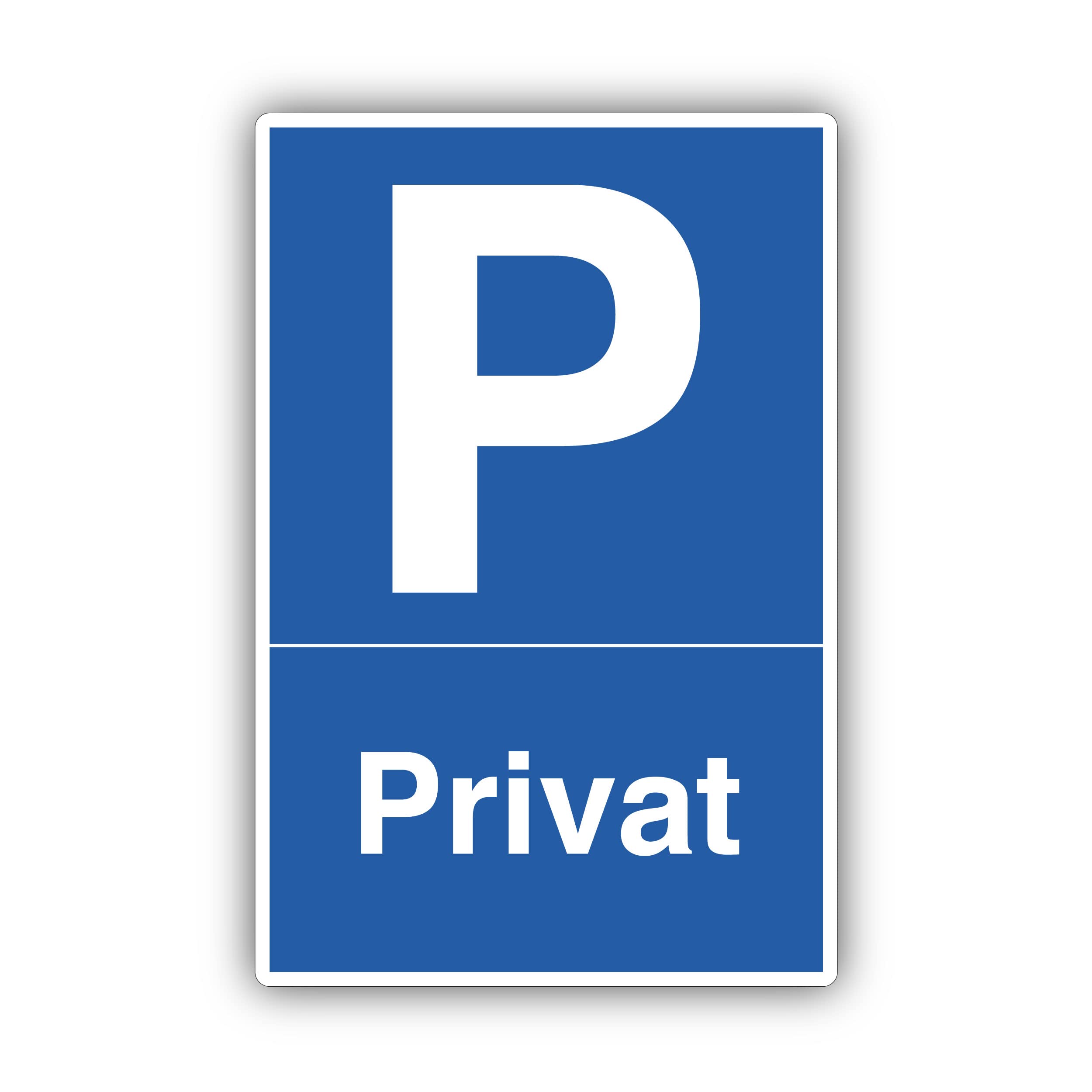 SOOBSOO Private parking sign 20 x 30 cm made of sturdy hard foam board in 3 mm thickness - with UV protection and weather-resistant