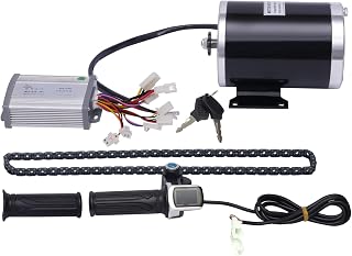 48v 1000w Brush Electric Bicycle Conversion Kit with Lk-07 Controller Drive Handle Ebike Conversion Kit for Convert Small Go-Karts, Beach Bikes, Evo Scooters, Small Electric Motorcycles