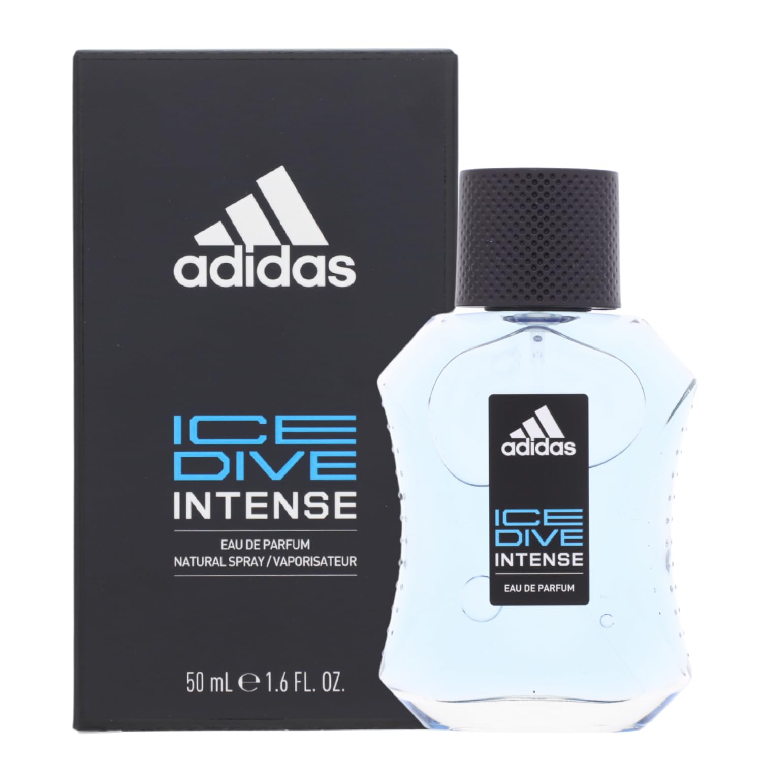 adidas Ice Dive Eau de Parfum – intensywne i wodne perfumy męskie – 1 x 50 ml