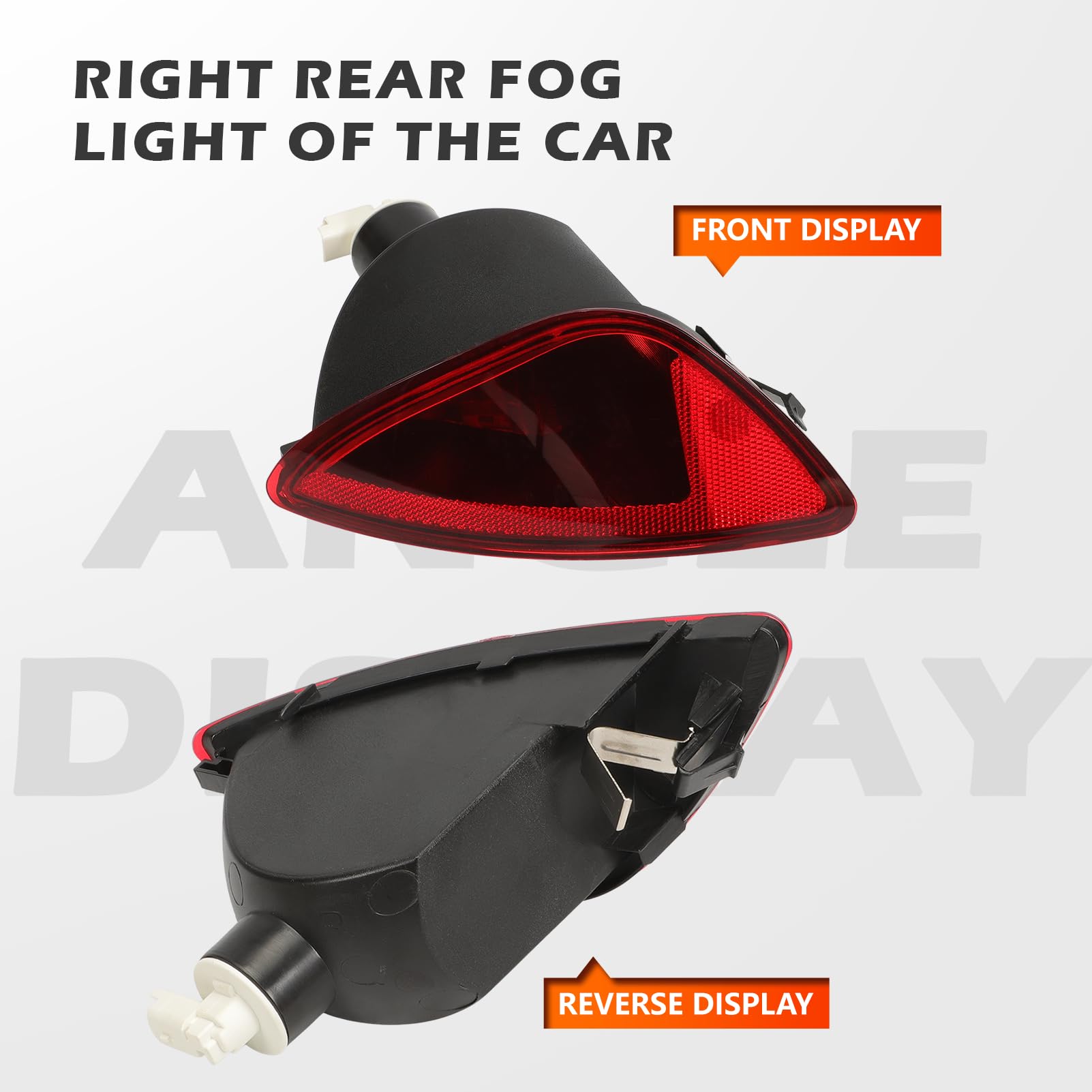 KASturbo - Fendinebbia posteriore destro per Renault Clio Mk3 Hatchback 2007-2012, sostituisce 8200776054 8200776121