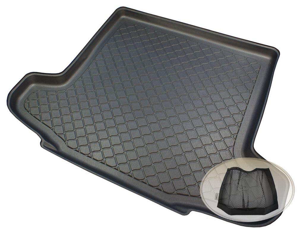 Z3110911 Gummierte Kofferraumwanne fahrzeugspezifisch + Klett-Organizer (Laderaumwanne, Kofferraummatte)