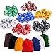 KUUQA 49 Stück Polyedrische Würfel 7 Farbe Komplettset Spiel Würfel Für Party