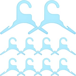 Ipetboom 10pcs Dog Clothes Drying Rack Clothes Hanger Pet Coat Hanger Dog Hangers Cat Hangers Dog Clothing Hanger Small Hangers Dog Costume Hanger Pet Hangers Plastic Clothes Rack Mini