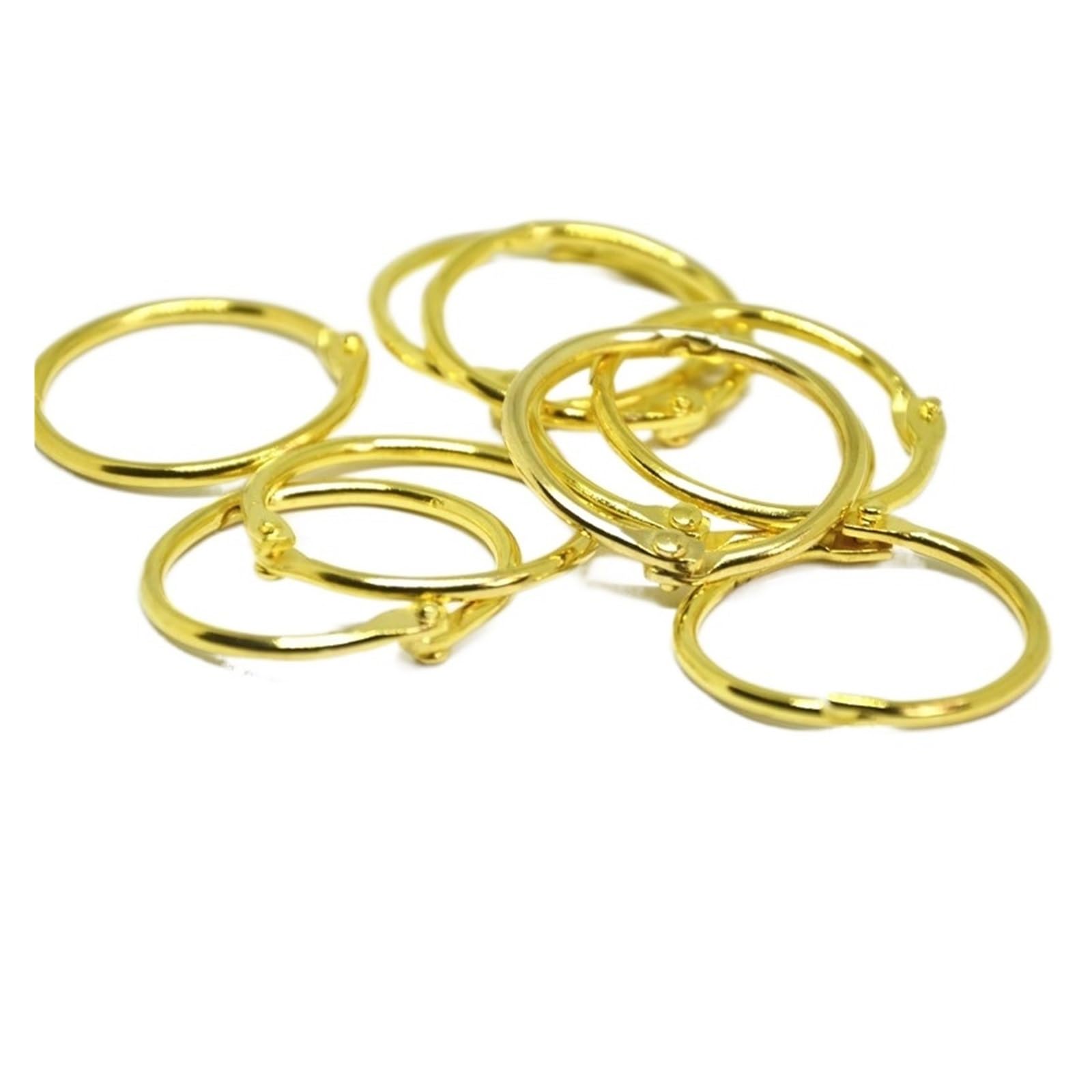 30 szt. Breloczki metalowe luźne liście oprawa książek zablokuj klip Album księga gości rękodzieło narzędzie fotograficzne (Size : 25mm gold)