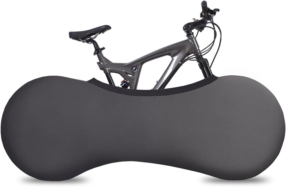 VELOSOCK Bicycle Indoor Storage Cover - DARK GRAY - Best solution to keep floors and walls DIRT-FREE - Fits 99% of ALL ADULT Bicycles