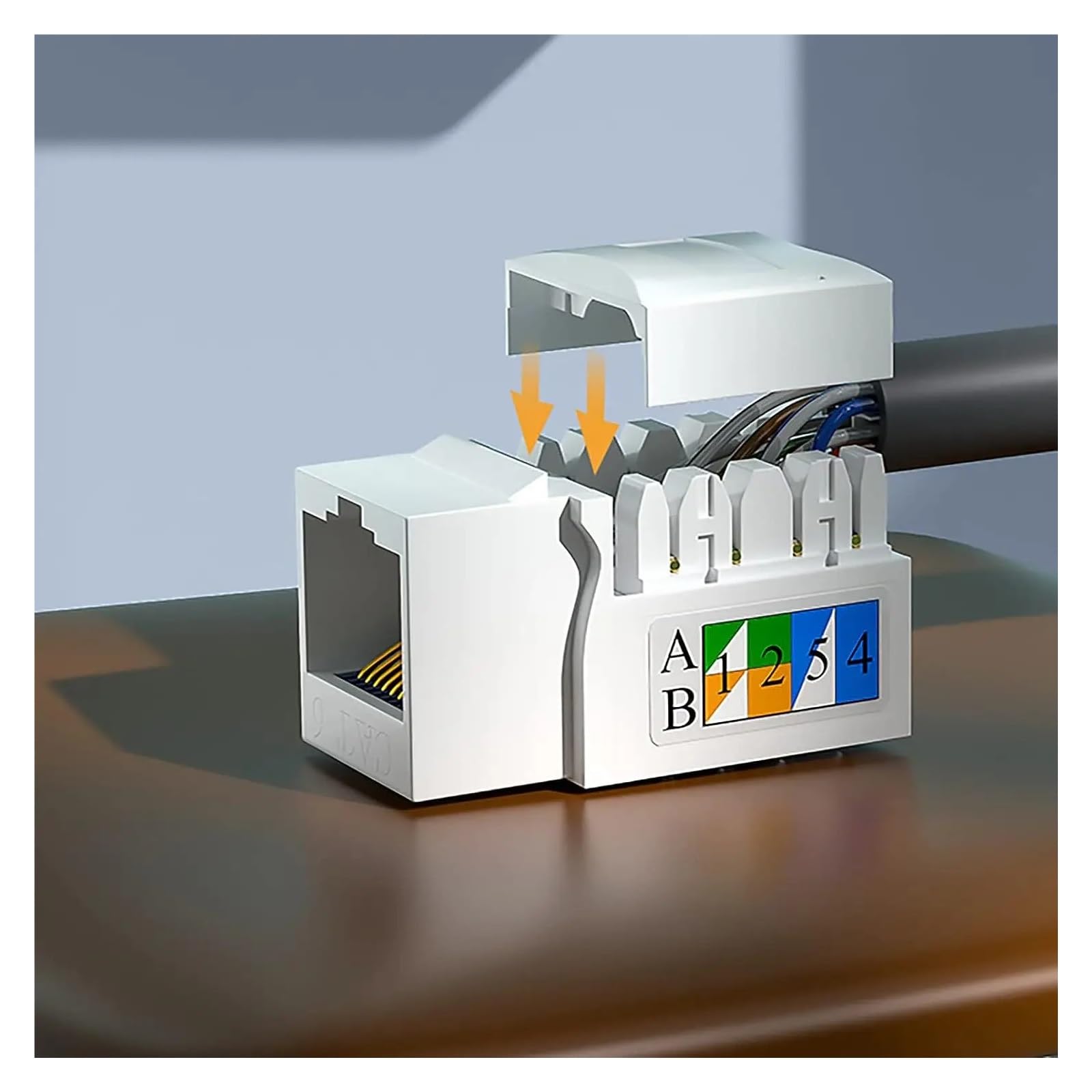 10 PCS, prise Keystone Cat6/5e, prise Keystone RJ45, coupleur réseau(CAT6 10PCS)