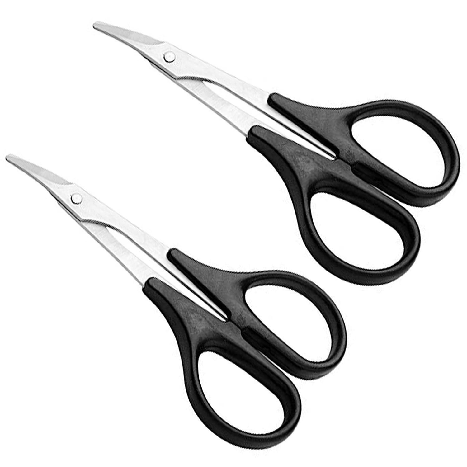 2 Pack ShareGoo RC Curved body Trimming Scissors Compatible with RC Traxxas Losi Axial Tamiya Arrma Buggy Truck Car Airplane Body Shell
